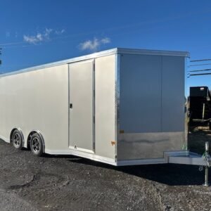 Cargo Pro 8.5 x 20 Aluminum V-Nose Car Trailer – Escape Door