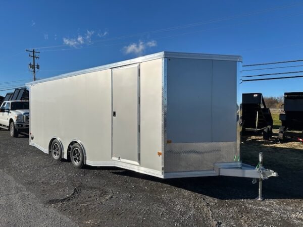 Cargo Pro 8.5 x 20 Aluminum V-Nose Car Trailer – Escape Door