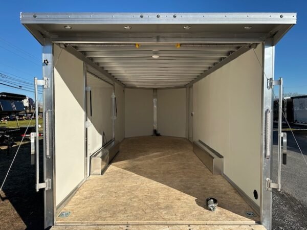 Cargo Pro 8.5 x 20 Aluminum V-Nose Car Trailer – Escape Door - Image 8