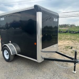 Car Mate Sportster 5 x 8 Enclosed Cargo Trailer- 6″ Added Height