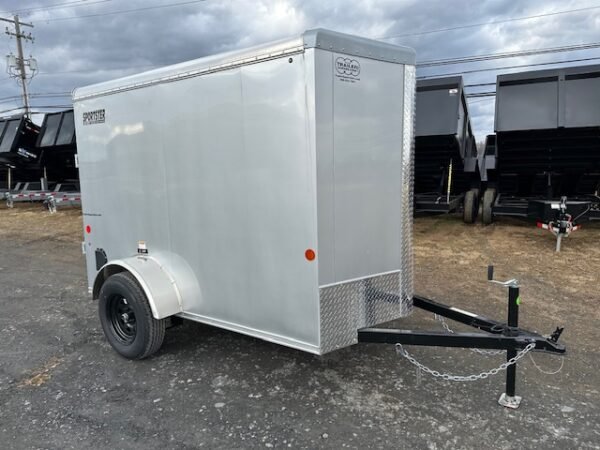 Car Mate V-Sport 5 x 8 Enclosed Cargo Trailer – 6″ Added Height