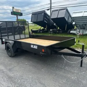 Carmate 6 x 12 Landscape Utility Trailer – Solid Steel Sides