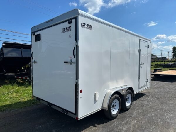 Carmate 7.5 x 16 Enclosed Cargo Trailer – UTV Door - Image 4