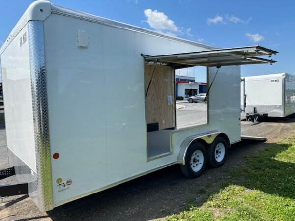 Carmate 7.5 x 16 Enclosed Cargo Trailer – UTV Door - Image 8