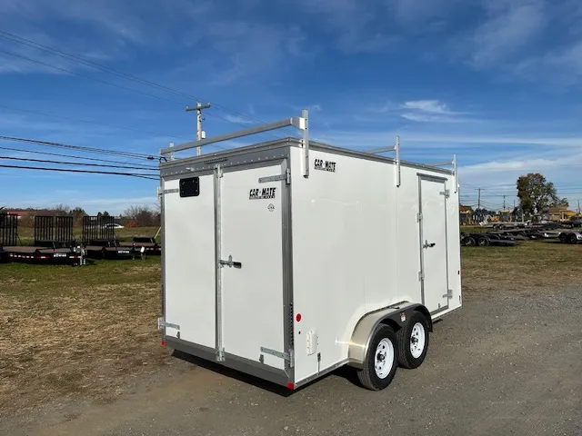 Car Mate 7 x 14 Enclosed Contractor Trailer – Barn Doors - Image 7