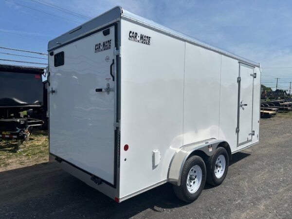 Car Mate 7 x 16 Enclosed Cargo Trailer – Surge Brakes - Image 4