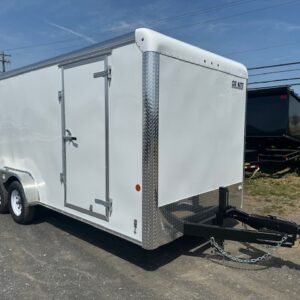 Car Mate 7 x 16 Enclosed Cargo Trailer – Surge Brakes