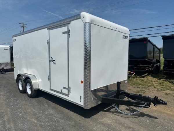 Car Mate 7 x 16 Enclosed Cargo Trailer – Surge Brakes