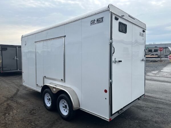 Carmate 7 x 16 Enclosed Cargo Trailer – UTV Door - Image 7