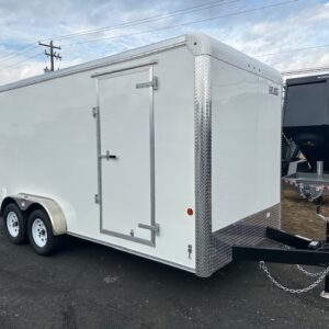 Carmate 7 x 16 Enclosed Cargo Trailer – UTV Door