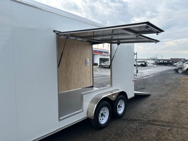 Carmate 7 x 16 Enclosed Cargo Trailer – UTV Door - Image 8