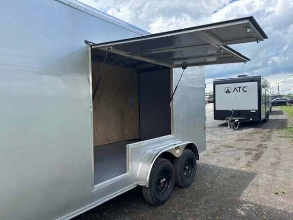 Carmate 7 x 16 V-Nose Enclosed Cargo Trailer – UTV Door - Image 8