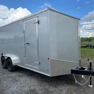 Carmate 7 x 16 V-Nose Enclosed Cargo Trailer – UTV Door