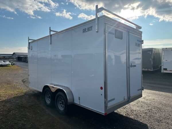 Car Mate 7 x 16 Enclosed Contractor Trailer – Barn Doors - Image 7