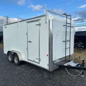 Car Mate 7 x 16 Enclosed Contractor Trailer – Barn Doors