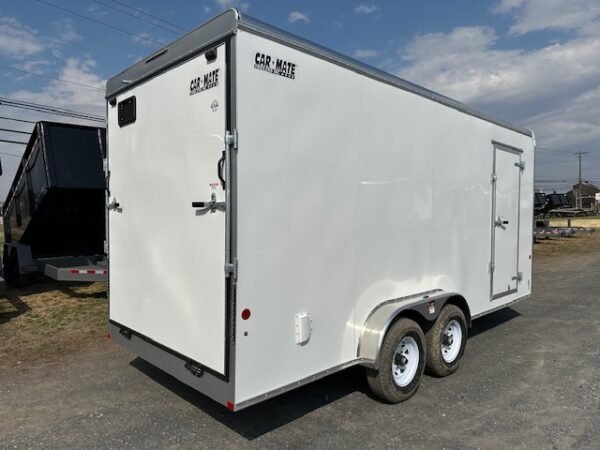 Car Mate 7 x 18 Enclosed Cargo Trailer – 18″ Added Height - Image 4