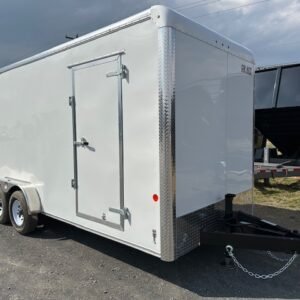 Car Mate 7 x 18 Enclosed Cargo Trailer – 18″ Added Height