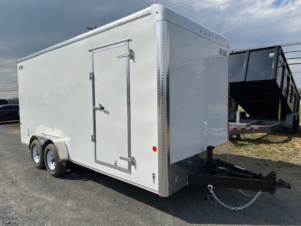 Car Mate 7 x 18 Enclosed Cargo Trailer – 18″ Added Height