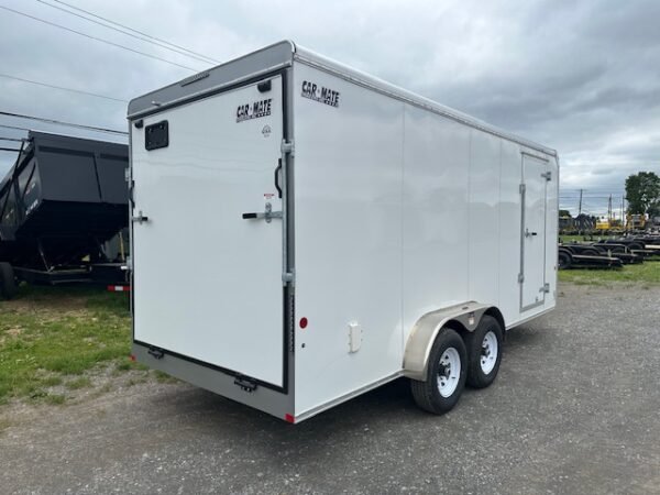 Car Mate 7 x 18 Enclosed Cargo Trailer – 12″ Added Height - Image 4