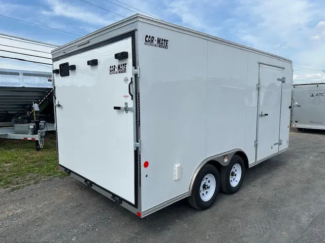 Car Mate 8.5 x 16 Enclosed Car Trailer – Knife Edge Ramp - Image 4