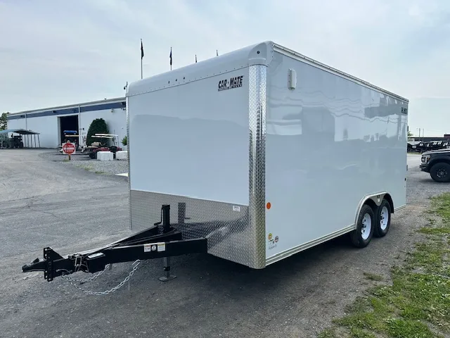 Car Mate 8.5 x 16 Enclosed Car Trailer – Knife Edge Ramp - Image 5