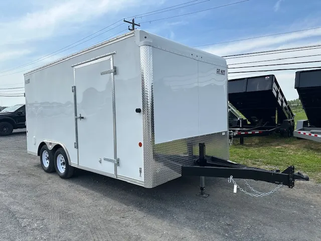 Car Mate 8.5 x 16 Enclosed Car Trailer – Knife Edge Ramp