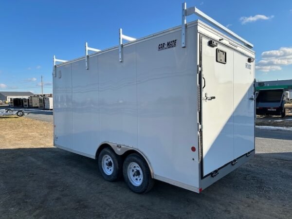 Car Mate 8.5 x 16 Enclosed Contractor Trailer – Ramp Door - Image 7