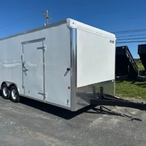 Car Mate 8.5 x 20 Enclosed Car Trailer – Knife Edge & Ext Tongue