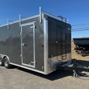 Car Mate 8.5 x 20 Enclosed Cargo Trailer – Contractor Ramp Door
