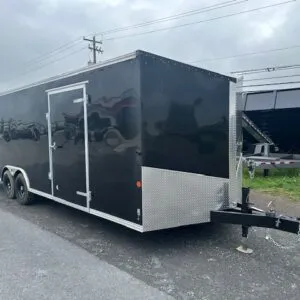 Car Mate Avalanche 8.5 x 24 V-Nose Enclosed Car Trailer – Torsion