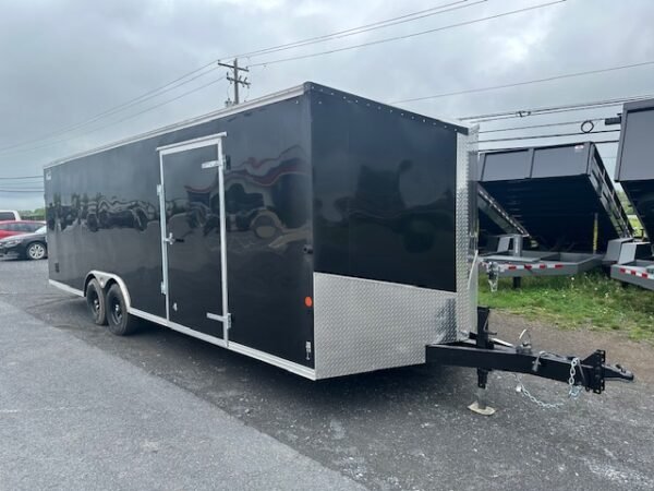 Car Mate Avalanche 8.5 x 24 V-Nose Enclosed Car Trailer – Torsion