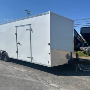 Car Mate Avalanche 8.5 x 24 V-Nose Enclosed Car Trailer – Ext Tongue