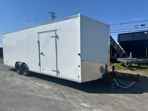 Car Mate Avalanche 8.5 x 24 V-Nose Enclosed Car Trailer – Ext Tongue