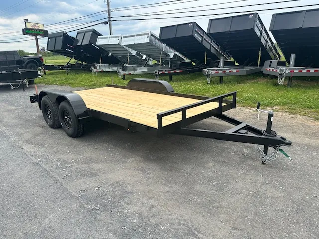 Carry-On 7 x 14 Open Car Trailer – Stabilizer Jacks