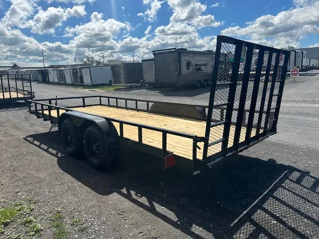 Carry-On 7 x 18 Landscape Utility Trailer – Rear Ramp Gate - Image 7