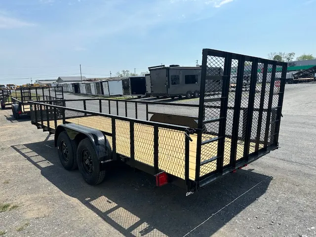 Carry-On 7 x 18 Landscape Utility Trailer – Mesh Sides - Image 6