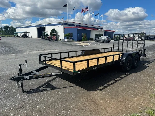 Carry-On 7 x 18 Landscape Utility Trailer – Rear Ramp Gate - Image 5