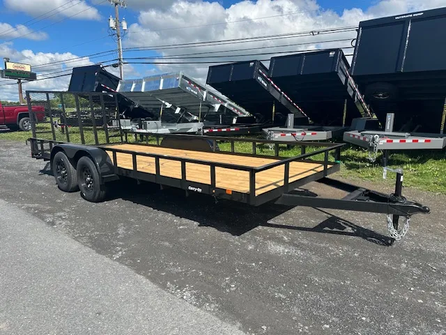 Carry-On 7 x 18 Landscape Utility Trailer – Rear Ramp Gate