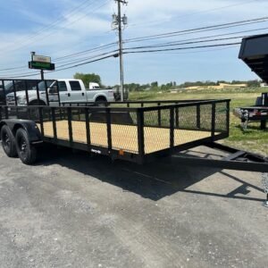Carry-On 7 x 18 Landscape Utility Trailer – Mesh Sides
