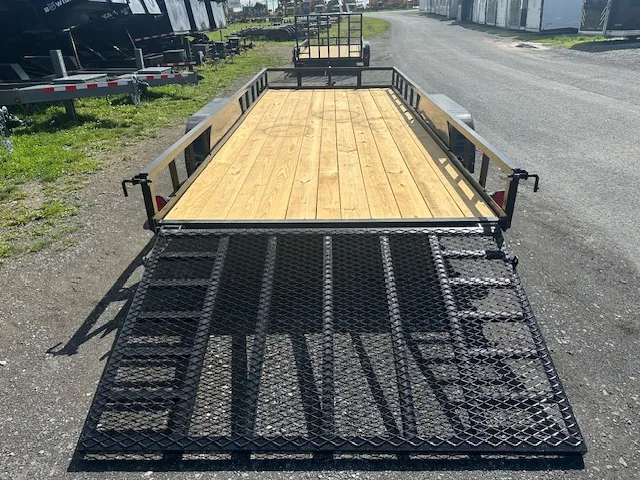 Carry-On 7 x 18 Landscape Utility Trailer – Rear Ramp Gate - Image 3
