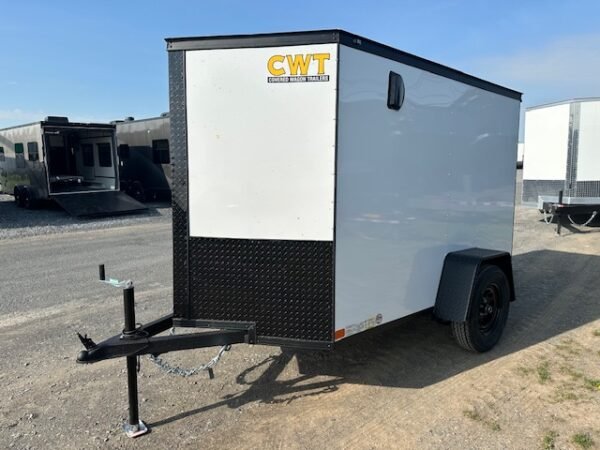 Covered Wagon 5 x 8 Enclosed Cargo Trailer – Black Trim - Image 5