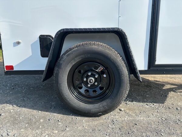 Covered Wagon 5 x 8 Enclosed Cargo Trailer – Black Trim - Image 8