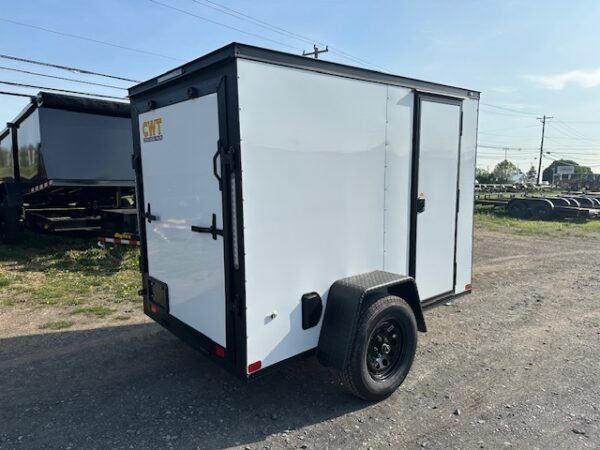 Covered Wagon 5 x 8 Enclosed Cargo Trailer – Black Trim - Image 4