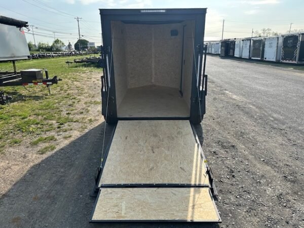 Covered Wagon 5 x 8 Enclosed Cargo Trailer – Black Trim - Image 3