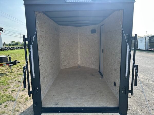 Covered Wagon 5 x 8 Enclosed Cargo Trailer – Black Trim - Image 6