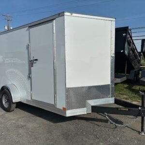 Covered Wagon 7’x12′ Enclosed Trailer — 6″ Added Height