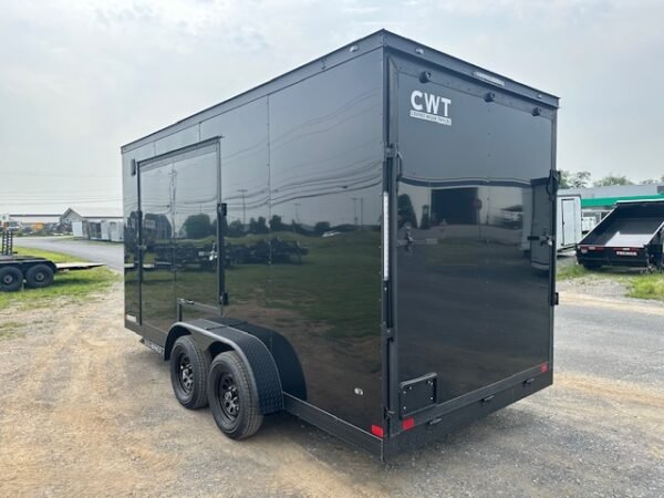 Covered Wagon 7 x 16 Enclosed Cargo Trailer – Added Height - Image 7