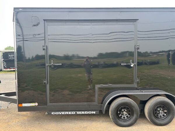 Covered Wagon 7 x 16 Enclosed Cargo Trailer – Added Height - Image 10