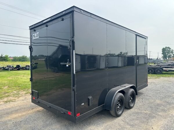 Covered Wagon 7 x 16 Enclosed Cargo Trailer – Added Height - Image 4