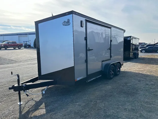 Ding & Dent Covered Wagon 7 x 16 Enclosed Cargo Trailer – UTV - Image 6